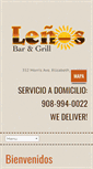 Mobile Screenshot of lenosbargrill.com
