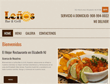 Tablet Screenshot of lenosbargrill.com